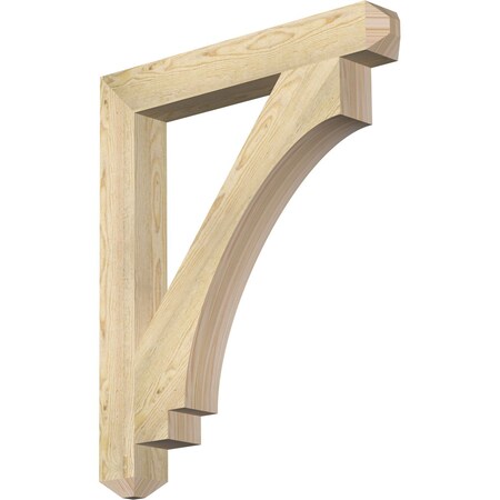 Ekena Millwork Imperial Craftsman Rough Sawn Bracket, Douglas Fir, 4"W x 30"D x 36"H BKT04X30X36IMP04RDF